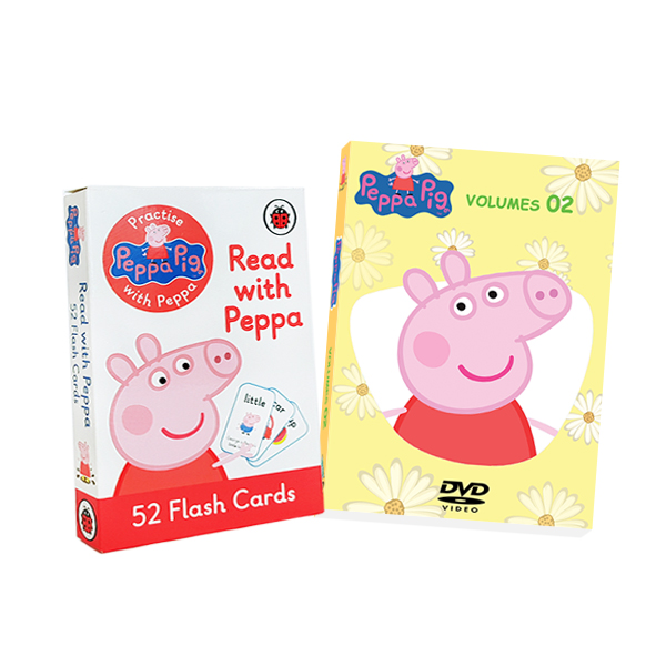 [DVD] NEW 페파피그 DVD 2집 8종 세트 + 페파피그(Peppapig) 플래시카드(102개 단어,문장)