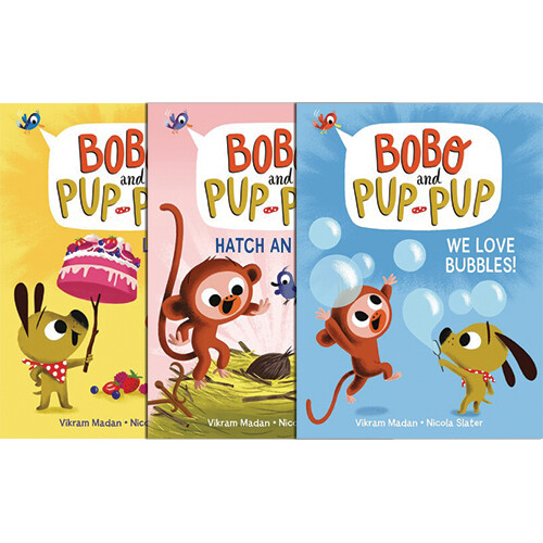 Bobo and Pup-Pup : Graphic Novel 시리즈 하드커버 3종 세트 (#3편 제외)