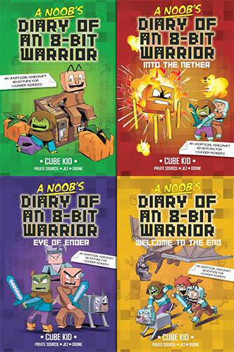 A Noob's Diary of an 8-Bit Warrior 시리즈 페이퍼백 4종 세트