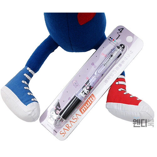 산리오 사라사 멀티(4색 젤볼펜+샤프) 0.5mm 쿠로미
