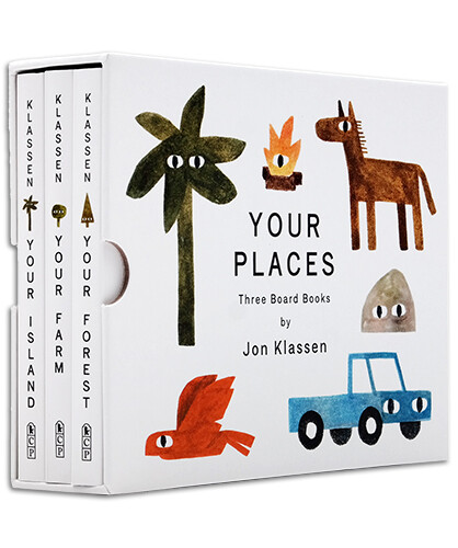 작가 Jon Klassen의 Your Places 보드북 3종 박스 세트