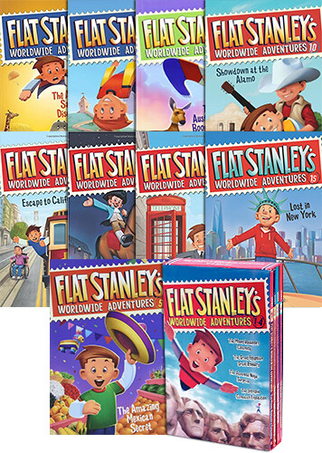 Flat Stanley's Worldwide Adventures 페이퍼백 13종 세트