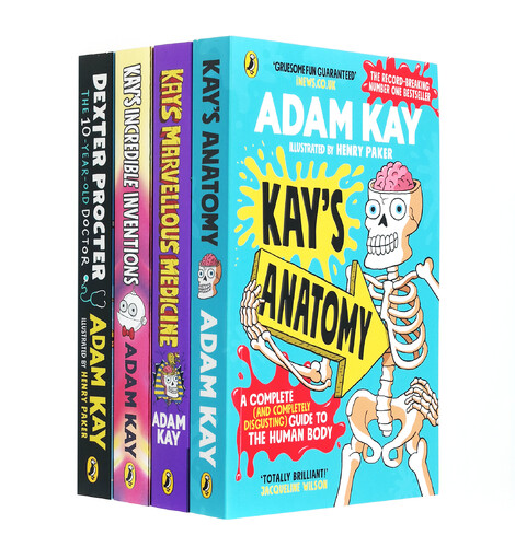 작가 Adam Kay의 웃음 폭탄 과학 논픽션&챕터북 4종 세트 (Kay’s Brilliant Set)