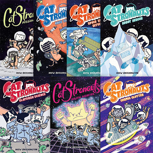 CatStronauts Comic 시리즈 페이퍼백 7종 세트
