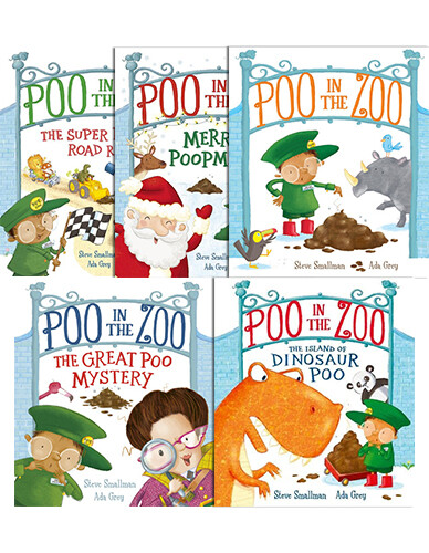 Poo in the Zoo 시리즈 그림책 페이퍼백 5종 세트