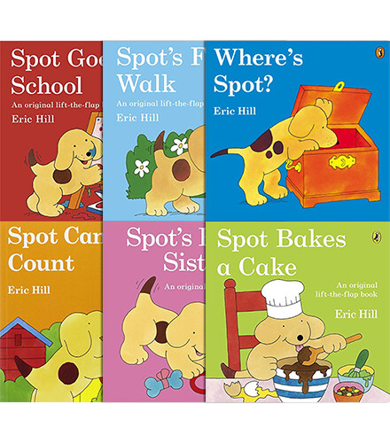 Spot 시리즈 Lift-the-Flap 페이퍼백 6종 세트