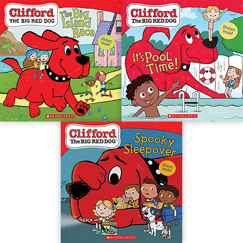 Clifford the Big Red Dog Storybook 페이퍼백 3종 세트