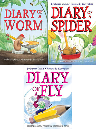 Diary of a Worm 시리즈 페이퍼백 3종 세트