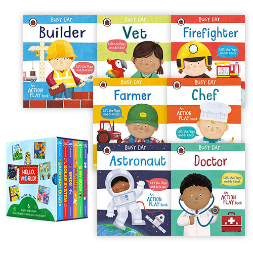 [방학전용] 세상 궁금한 아이 전용! 첫 지식 Hello World! + Busy Day 보드북 13종 세트