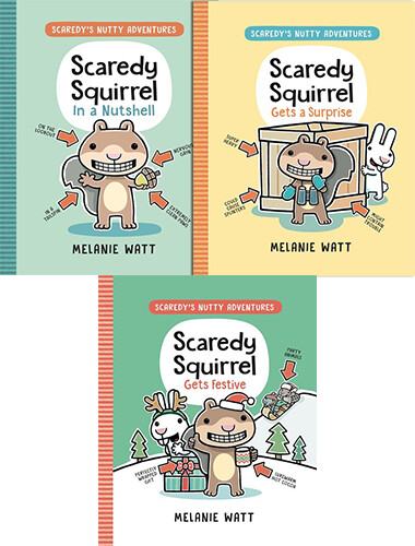 Scaredy's Nutty Adventures 시리즈 그래픽노블 3종 세트