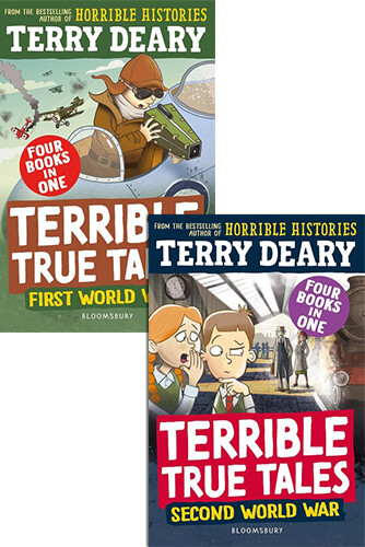 Terry Deary's Terrible True Tales 전쟁이 만든 역사 합본 페이퍼백 2종 세트 (World Wars Collection)