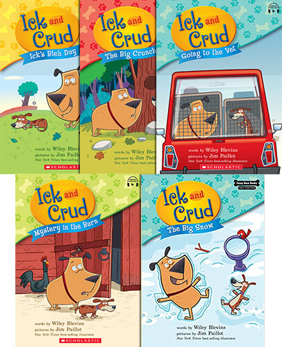Ick and Crud 시리즈 페이퍼백 5종 세트 (#5, #6편 제외): with CD or StoryPlus QR코드