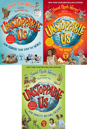작가 유발 하라리 Unstoppable Us 시리즈 하드커버 3종