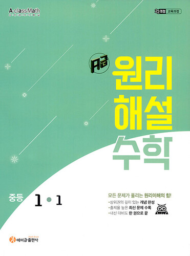 에이급 원리해설 수학 중등 1-1
