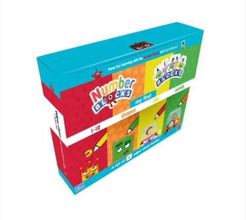 Numberblocks and Alphablocks: My First Numbers and Letters Set 넘버블록스 & 알파블록스: 첫걸음 숫자·알파벳 - 쓰고 지우는 워크북 4권 세트 (펜 포함)