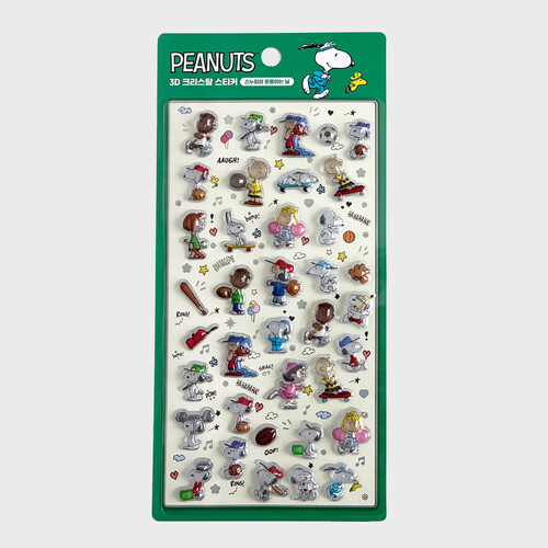 3D크리스탈 스티커 봉봉드롭 스누피 [스누피와 운동하는 날]