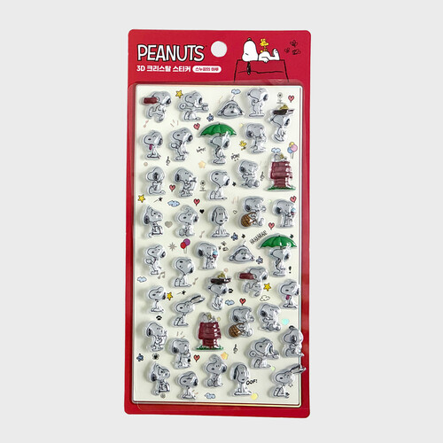 3D크리스탈 스티커 봉봉드롭 스누피 [스누피의 하루]