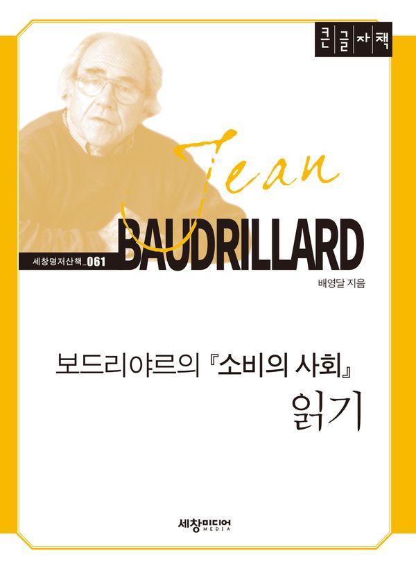[큰글자책] 보드리야르의 소비의 사회 읽기