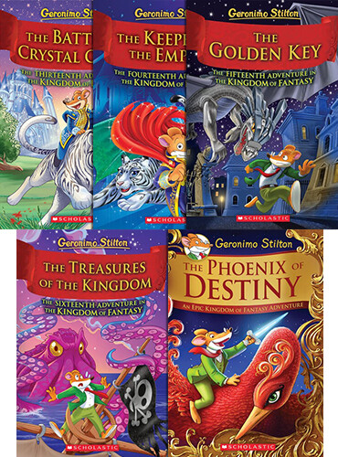 Geronimo Stilton and the Kingdom of Fantasy  #13~#16 하드커버 5종 세트 (본편 4종+번외1종)