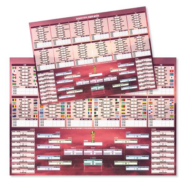 2026 북중미 월드컵 대진표 세트 (A3, A2 총 2매)