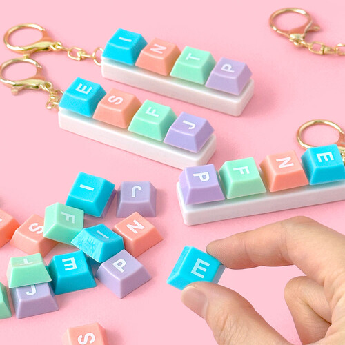 MBTI 키보드 키링 키캡 만들기 [패키지 1종 랜덤]