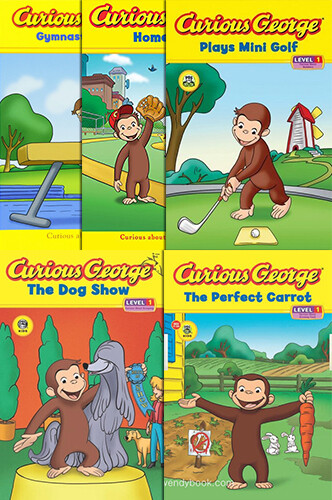 Curious George Early Readers Level 1 시리즈 페이퍼백 5종 세트