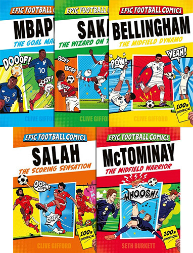 Epic Football Comics 화제의 축구 스타 만화 5종 세트