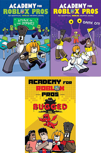 Academy for Roblox Pros 시리즈 페이퍼백 3종 세트