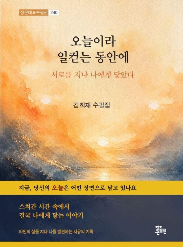 오늘이라 일컫는 동안에 - 정은대표수필선 240