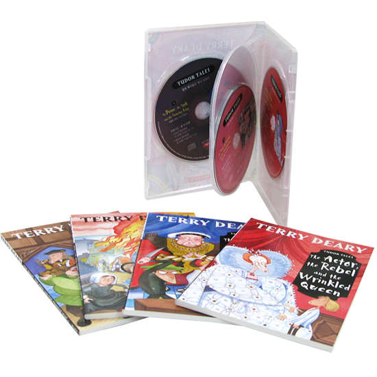 TERRY DEARY'S HISTORICAL TALES : TUDOR TALES 4종 세트 (페이퍼북 4권+오디오CD 4장)