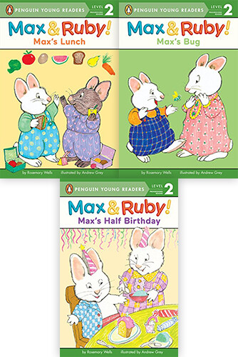 Penguin (Puffin) Young Readers Level 2: Max & Ruby 시리즈 페이퍼백 3종 세트